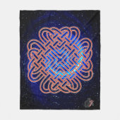 Galactic Celtic Love Knot Fleece Deken (Voorkant)