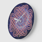 Galactic Celtic Love Knot Grote Klok (Hoek)