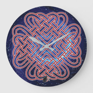 Galactic Celtic Love Knot Grote Klok