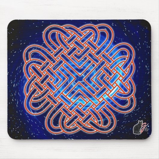 Galactic Celtic Love Knot Muismat (Voorkant)