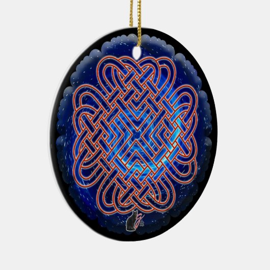 Galactic Celtic Love Knot Ornament (Rechts)
