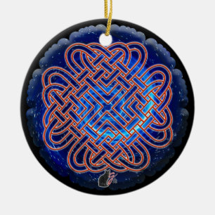 Galactic Celtic Love Knot Ornament