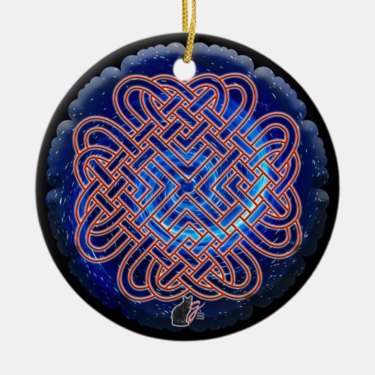 Galactic Celtic Love Knot Ornament (Voorkant)