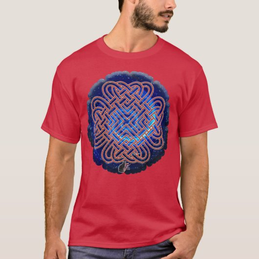 Galactic Celtic Love Knot T-Shirt (Voorkant)
