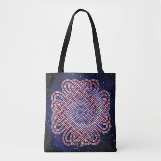 Galactic Celtic Love Knot Tote Bag (Voorkant)
