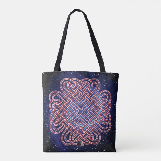 Galactic Celtic Love Knot Tote Bag (Achterkant)