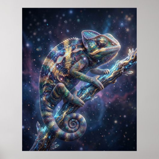 Galactic Chameleon Star Branch Poster (Voorkant)