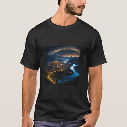 Galactic Chic: het thema van de Gepersonaliseerd r T-shirt (Voorkant)