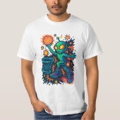 Galactic Dunk: Alien in Kicks! T-shirt (Voorkant)