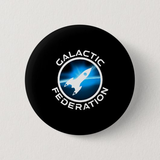 Galactic Federation Logo _1 Ronde Button 5,7 Cm (Voorkant)