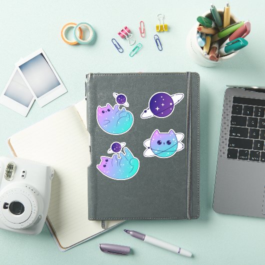 Galactic Feline Adventures - Space Cat Sticker Pac (iPad Cover)