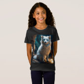 Galactic Fluff Girls' Fine Jersey T-shirt (Voorkant volledig)