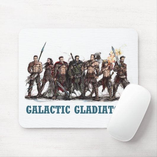 Galactic Gladiators Mousepad Muismat (Met muis)