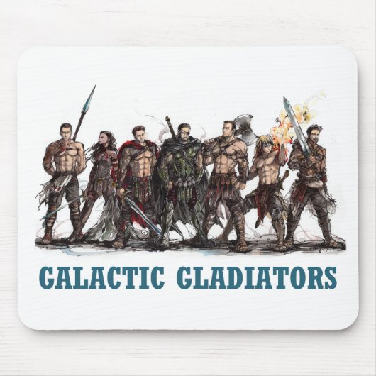 Galactic Gladiators Mousepad Muismat (Voorkant)