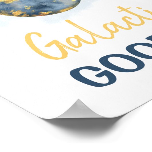 Galactic Goodies Outer Space Galaxy Boy Birthday Poster (Hoek)