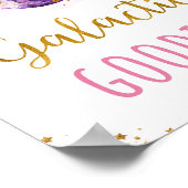 Galactic Goodies Pink Gold Space Birthday Poster (Hoek)