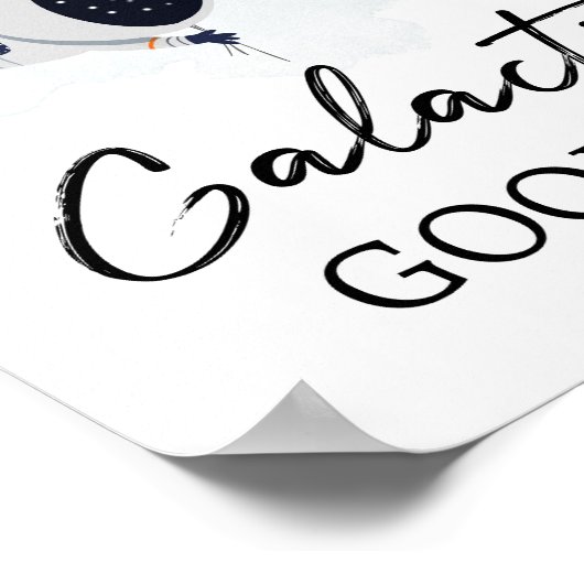 Galactic Goodies Space Party Astronaut Boy Sign Poster (Hoek)