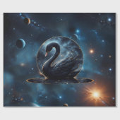 Galactic Grace: De Zwarte Zwaan. Cadeaupapier (Vlak)