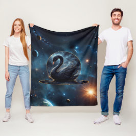 Galactic Grace: De Zwarte Zwaan. Fleece Deken