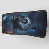 Galactic Grace: De Zwarte Zwaan. Golfheadcover (Voorkant)