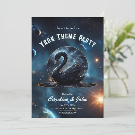 Galactic Grace: De Zwarte Zwaan. Kaart (Staand voorkant)