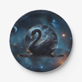 Galactic Grace: De Zwarte Zwaan. Papieren Bordje (Voorkant)