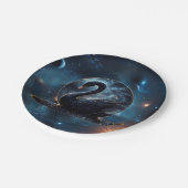 Galactic Grace: De Zwarte Zwaan. Papieren Bordje (Gekanteld)