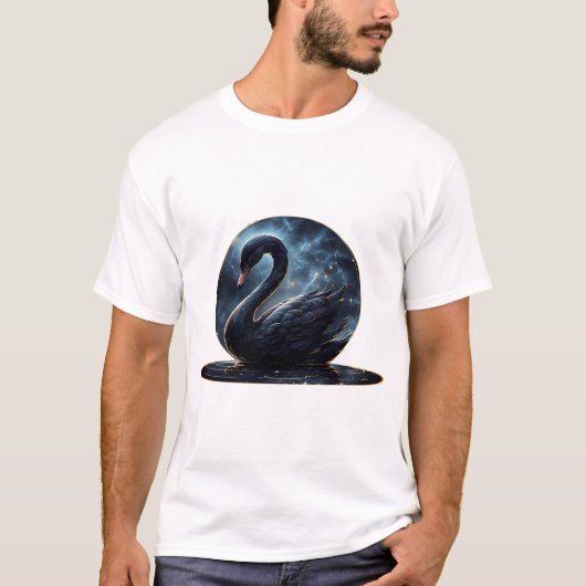 Galactic Grace: De Zwarte Zwaan. T-shirt (Voorkant)