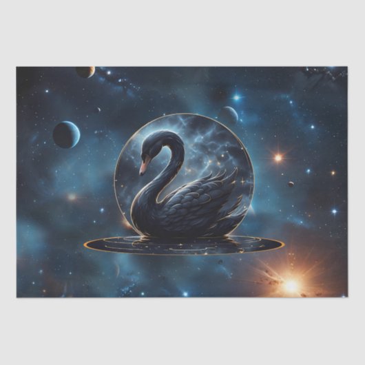 Galactic Grace: De Zwarte Zwaan. Tissuepapier (Voorkant)
