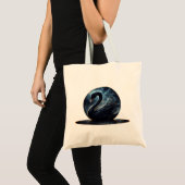 Galactic Grace: De Zwarte Zwaan. Tote Bag (Voorkant (product))