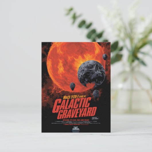 Galactic Graveyard Poster, Macs 2129-1. Briefkaart (Staand voorkant)