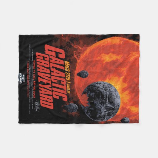Galactic Graveyard Poster, Macs 2129-1. Fleece Deken (Voorkant (Horizontaal))