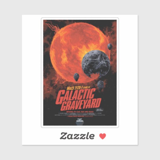 Galactic Graveyard Poster, Macs 2129-1. Sticker (Vel)