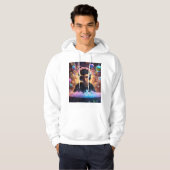 "Galactic Grooves: Intergalactic DJ Journey" Hoodie (Voorkant volledig)