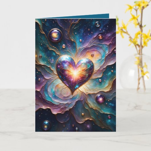 Galactic Heart of the Universe Kaart (Gele Bloem)