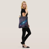 Galactic Howling Wolf Silhouett Tote Bag (Op model)