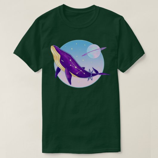 Galactic Humpback Whale T-shirt (Design voorkant)