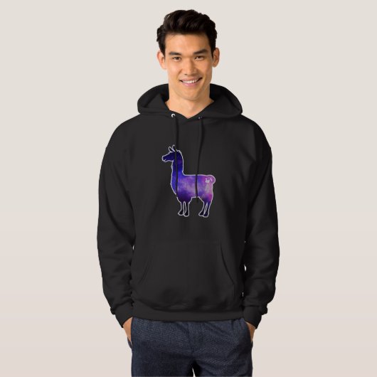 Galactic Llama Hoodie (Voorkant volledig)