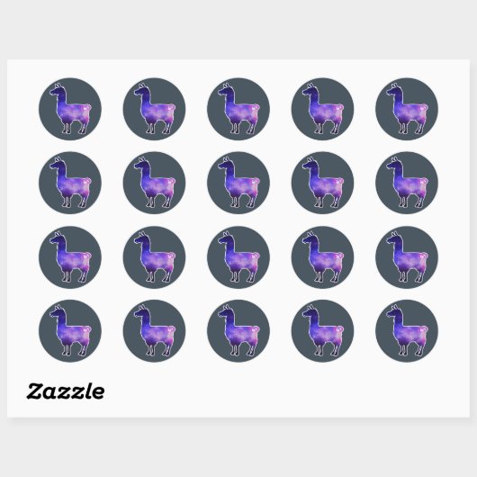 Galactic Llama Stickers (Vel)