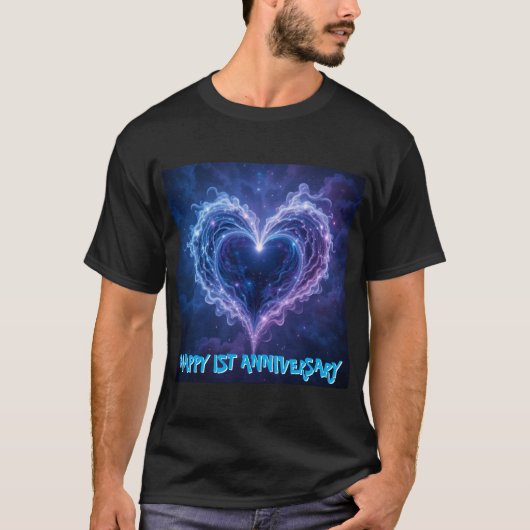 Galactic Love Jubileum Mannen Tshirt (Voorkant)