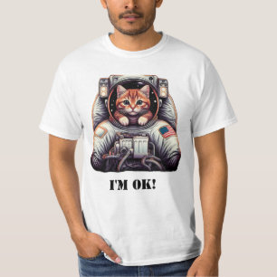 Galactic Meowventure: Grappig Astronaut Cat T-shir T-shirt