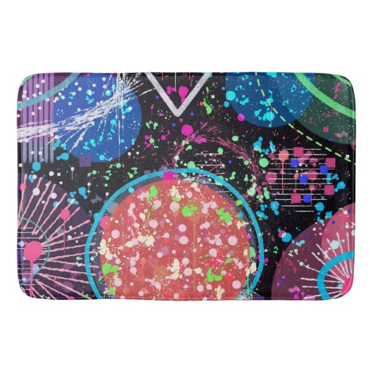 Galactic Neighborhood: Abstract Art  Badmat (Voorkant)