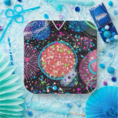 Galactic Neighborhood: Abstract  Papieren Bordje (Feest)