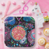 Galactic Neighborhood: Abstract  Papieren Bordje (Feest)