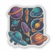 Galactic Planet Collectie: Space Sticker Set (Voorkant)