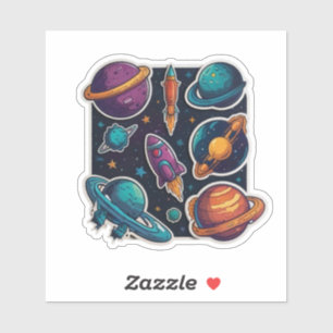 Galactic Planet Collectie: Space Sticker Set