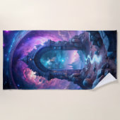 Galactic Portal Fantasy | kosmische gateway Strandlaken (Voorkant)