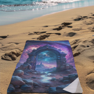Galactic Portal Fantasy kosmische gateway Strandlaken