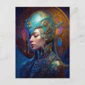 Galactic Queen Science Fiction Fantasy Art Briefkaart (Voorkant)