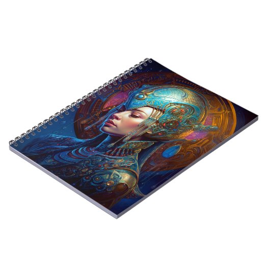 Galactic Queen Science Fiction Fantasy Art Notitieboek (Linkerzijde)